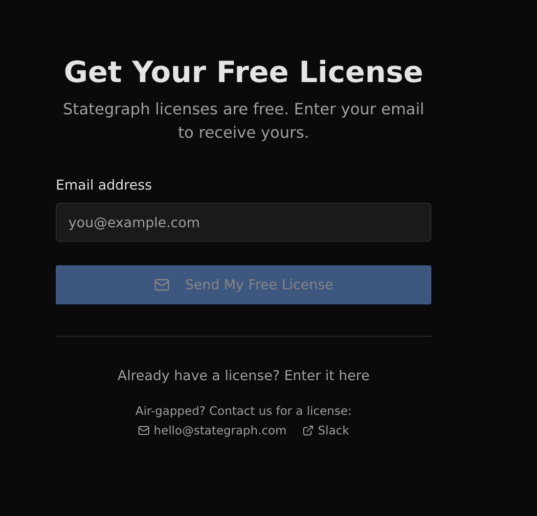 Stategraph Get License