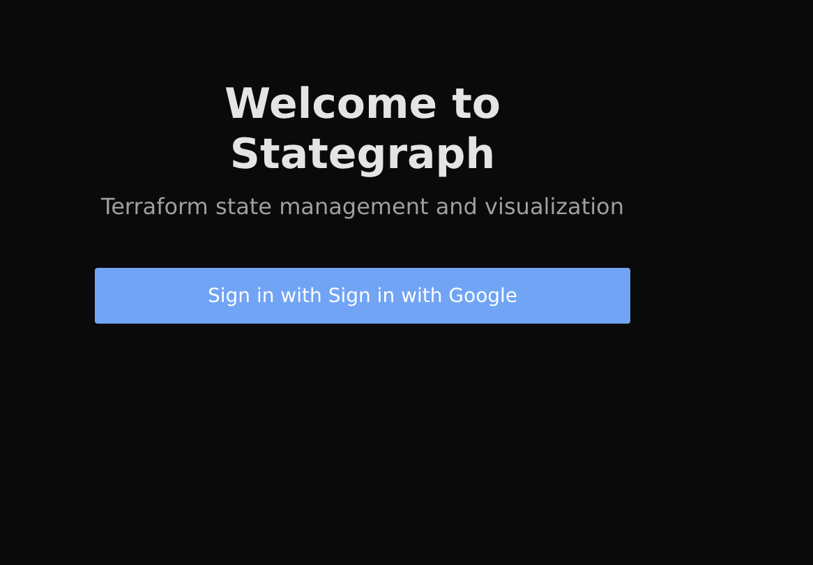 Stategraph Google Auth